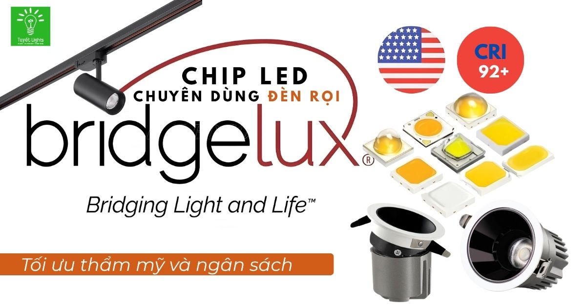 Đèn Rọi "Chuẩn" Kiến Trúc - đèn âm trần spotlight cao cấp chip led Bridgelux